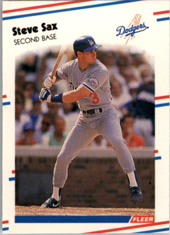 1988 Fleer Mini Baseball Cards 085      Steve Sax